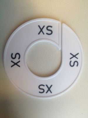 Klika -  Maatring 9cm wit/zwart XS