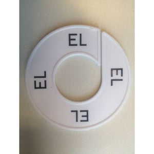 Klika -  Maatring 9cm wit/zwart EL