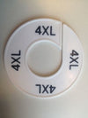 Klika -  Maatring 9cm wit/zwart 4XL