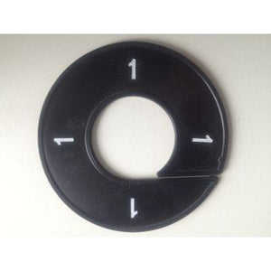 Klika -  Maatring 9cm zwart/wit 1