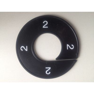 Klika -  Maatring 9cm zwart/wit 2