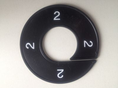 Klika - Größenring schwarz/weiß 2