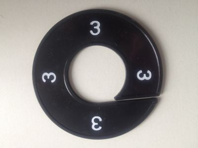 Klika -  Maatring 9cm zwart/wit 3