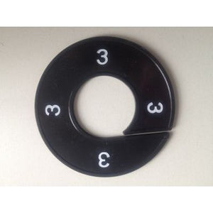 Klika -  Maatring 9cm zwart/wit 3