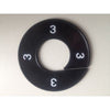 Klika -  Maatring 9cm zwart/wit 3