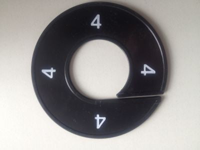 Klika - Größenring schwarz/weiß 4