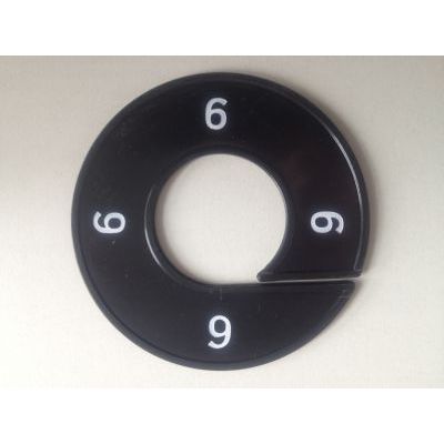 Klika - Taille bague noir/blanc 6