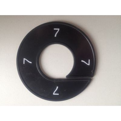 Klika - Taille bague noir/blanc 7