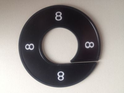 Klika - Taille bague noir/blanc 8