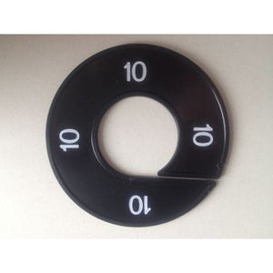 Klika -  Maatring 9cm zwart/wit 10