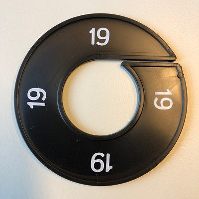 Klika -  Maatring 9cm zwart/wit 19