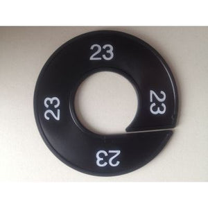 Klika -  Maatring 9cm zwart/wit 23