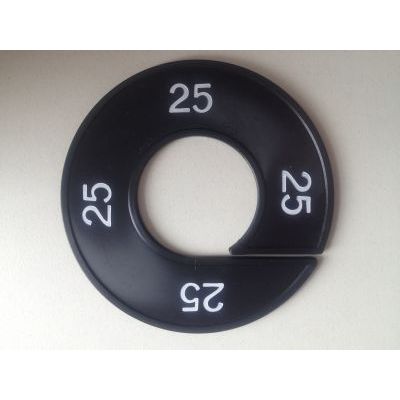 Klika -  Maatring 9cm zwart/wit 25