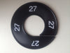 Klika -  Maatring 9cm zwart/wit 27
