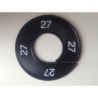 Klika -  Maatring 9cm zwart/wit 27