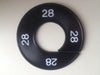 Klika -  Maatring 9cm zwart/wit 28