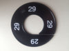 Klika -  Maatring 9cm zwart/wit 29