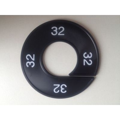 Klika -  Maatring 9cm zwart/wit 32