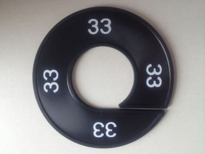 Klika - Taille bague noir/blanc 33