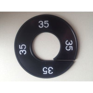 Klika -  Maatring 9cm zwart/wit 35
