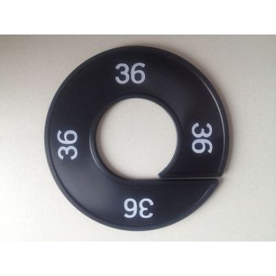 Klika -  Maatring 9cm zwart/wit 36