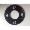 Klika -  Maatring 9cm zwart/wit 37