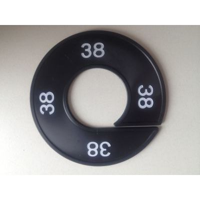 Klika -  Maatring 9cm zwart/wit 38