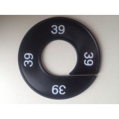 Klika -  Maatring 9cm zwart/wit 39