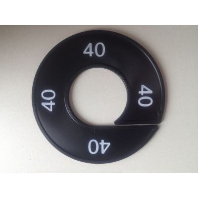 Klika -  Maatring 9cm zwart/wit 40