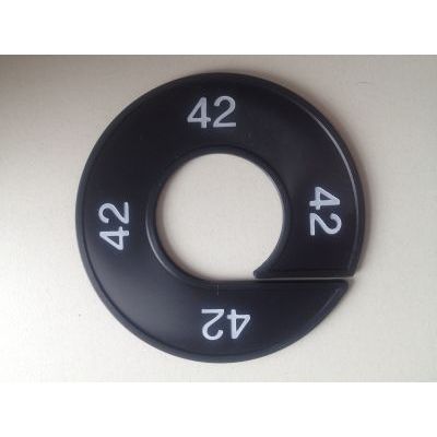 Klika -  Maatring 9cm zwart/wit 42