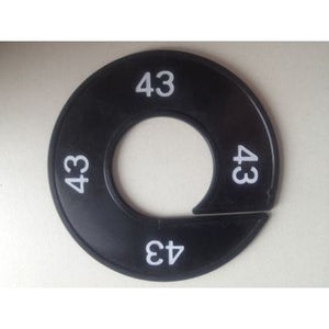 Klika -  Maatring 9cm zwart/wit 43