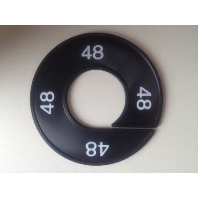 Klika -  Maatring 9cm zwart/wit 48