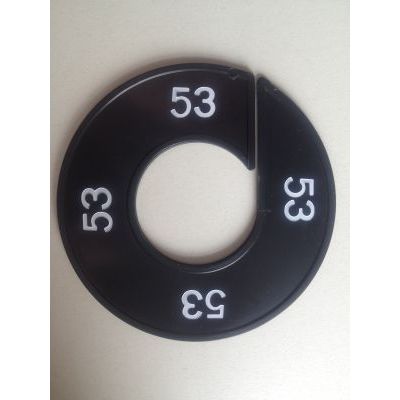 Klika - Taille bague noir/blanc 53