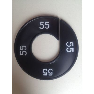 Klika - Taille bague noir/blanc 55