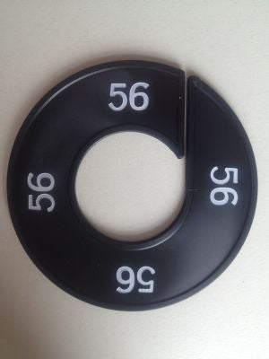 Klika -  Maatring 9cm zwart/wit 56