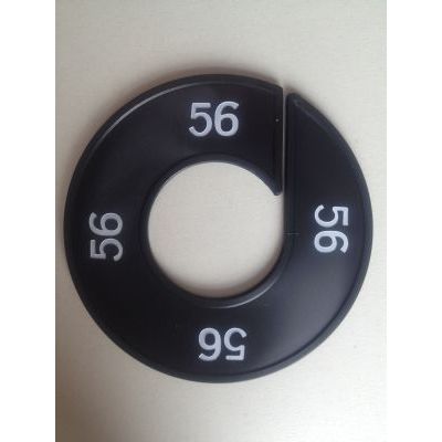 Klika - Taille bague noir/blanc 56