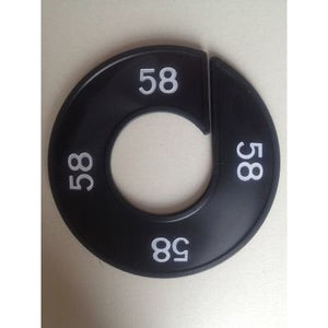 Klika -  Maatring 9cm zwart/wit 58