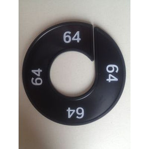 Klika -  Maatring 9cm zwart/wit 64
