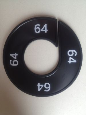 Klika -  Maatring 9cm zwart/wit 64