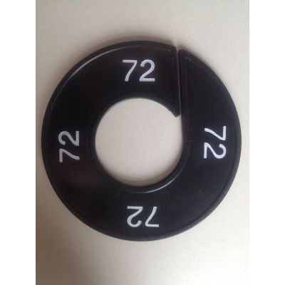 Klika -  Maatring 9cm zwart/wit 72
