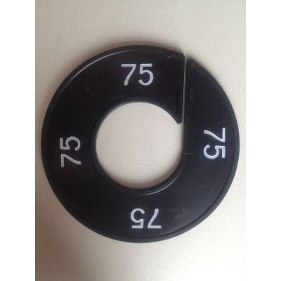 Klika -  Maatring 9cm zwart/wit 75