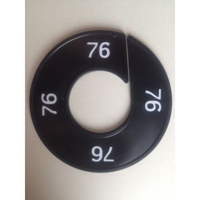 Klika -  Maatring 9cm zwart/wit 76