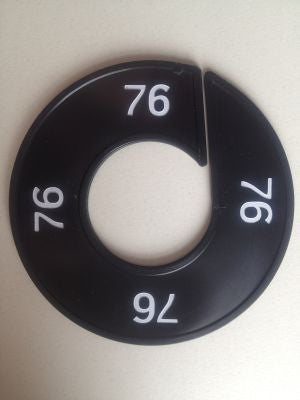 Klika - Taille bague noir/blanc 76