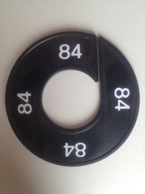 Klika -  Maatring 9cm zwart/wit 84