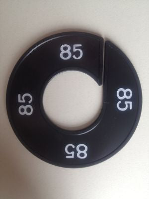 Klika -  Maatring 9cm zwart/wit 85