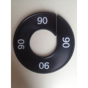 Klika -  Maatring 9cm zwart/wit 90