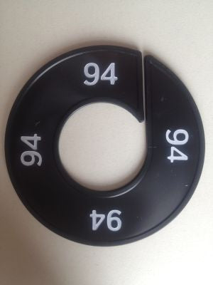 Klika -  Maatring 9cm zwart/wit 94