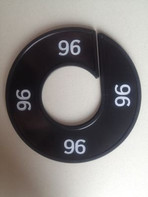 Klika -  Maatring 9cm zwart/wit 96