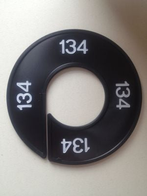 Klika - Größenring schwarz/weiß 134