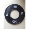 Klika -  Maatring 9cm zwart/wit 140